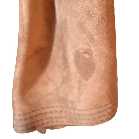 Torn By Ronny Kobo Suede Leather Open Sienna Vest Heather Taupe Brown Size Small - Picture 9 of 13